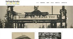 Desktop Screenshot of heritageburnaby.ca
